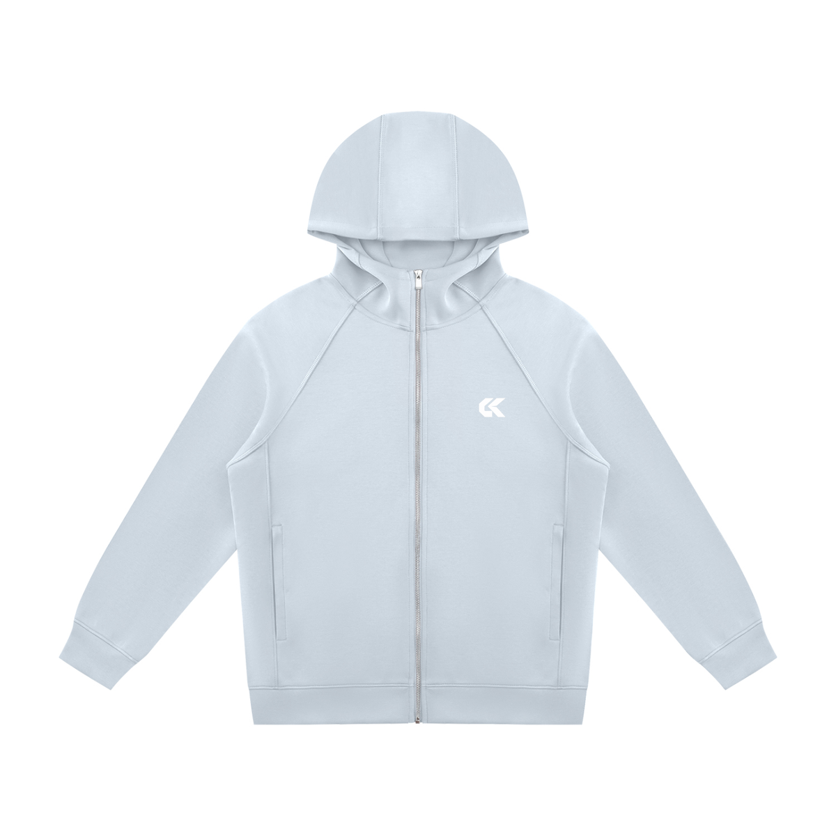 Unisex Raglan Full Zip Hoodie | 6 Colors
