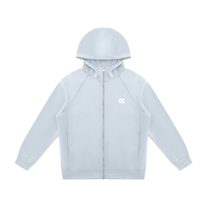 Unisex Raglan Full Zip Hoodie | 6 Colors