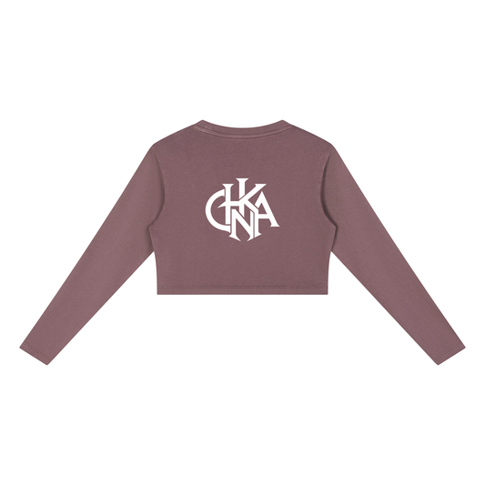 Women's Mineral Wash Crop Sweatshirt