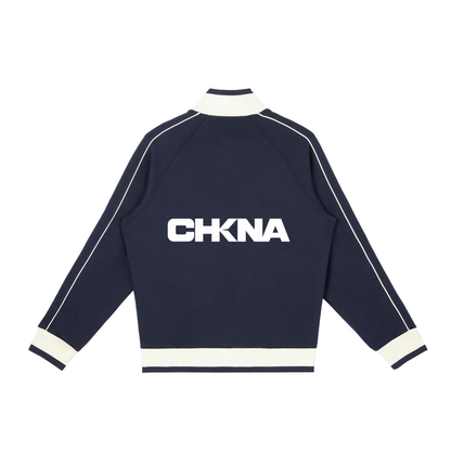 Color Block Raglan Sleeve Zip Track Jacket | 4 Colors