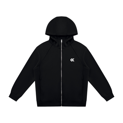 Unisex Raglan Full Zip Hoodie | 6 Colors