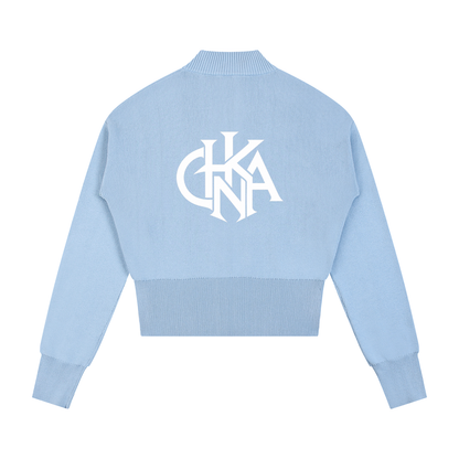 Women’s Mock Neck Zip Up Cardigan