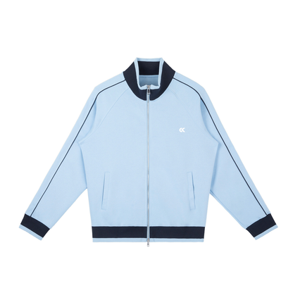 Color Block Raglan Sleeve Zip Track Jacket | 4 Colors