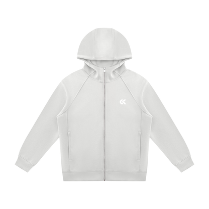 Unisex Raglan Full Zip Hoodie | 6 Colors