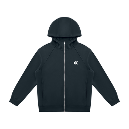 Unisex Raglan Full Zip Hoodie | 6 Colors