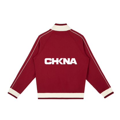 Color Block Raglan Sleeve Zip Track Jacket | 4 Colors