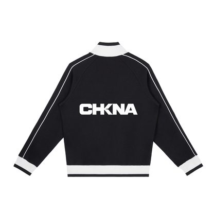 Color Block Raglan Sleeve Zip Track Jacket | 4 Colors