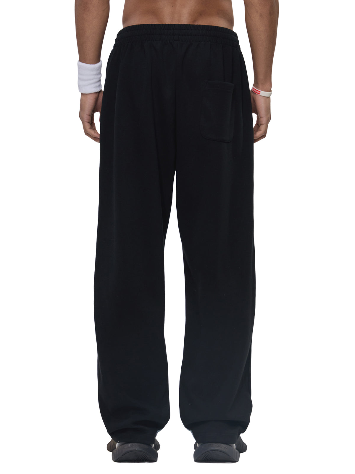 Curved Stripe Straight Sweatpants