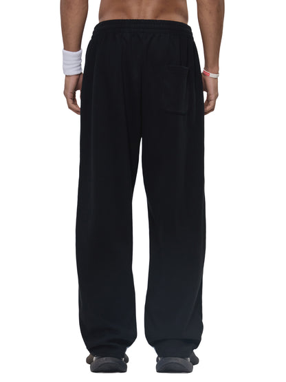 Curved Stripe Straight Sweatpants