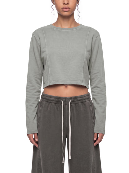 Women's Mineral Wash Crop Sweatshirt